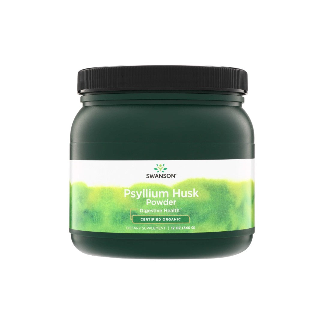 Flohsamenschalenpulver – aus kontrolliert biologischem Anbau 340 g Swanson Health Products